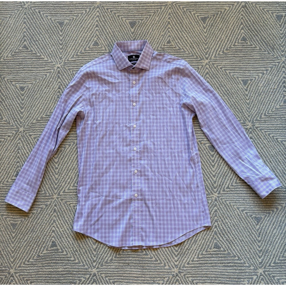 Psycho Bunny Modern Fit Long Sleeve Button Shirt - Multicolor Plaid - 15.5 32/33
